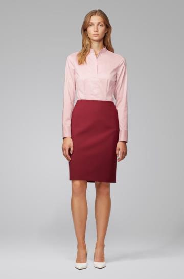 Bluza BOSS Slim Fit Głęboka Różowe Damskie (Pl22627)